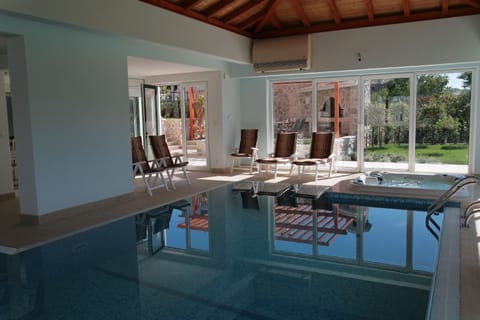 Indoor pool, a heated pool