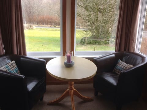 Front porch looking onto bird feeders