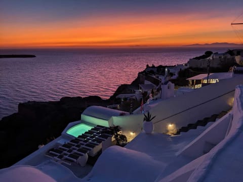 sunset from our top terrace