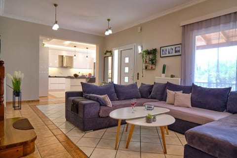 Noufris House Roda Corfu Living Area