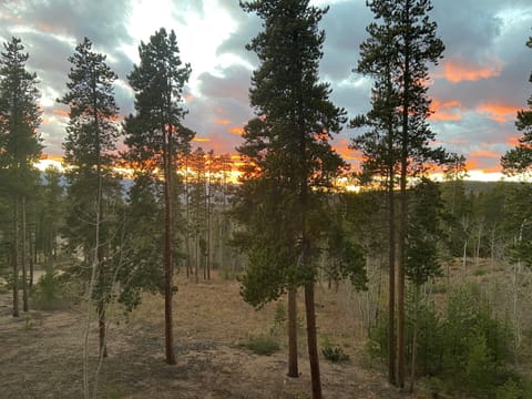 Fall Sunset facing west from our deck