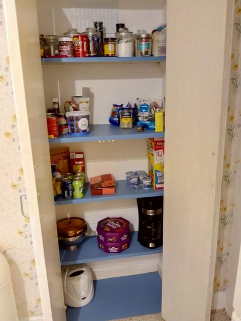 Big larder, we ask you to bin out of date items and only leave long life items.