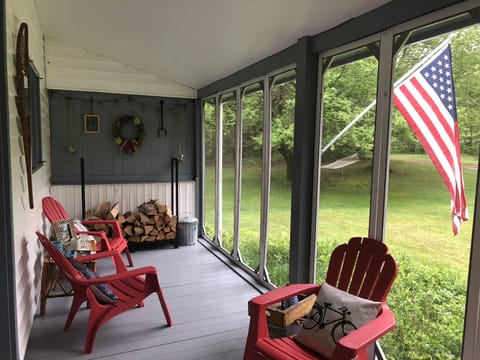 In the summer, enjoy the weather without the bugs in our screened in porch.