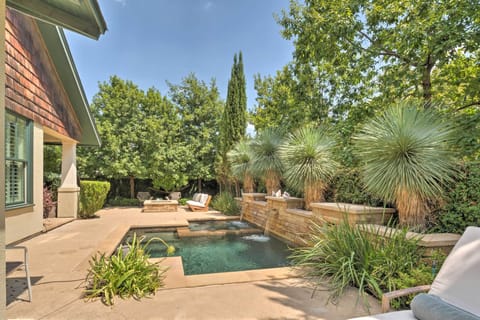 Patio | Outdoor Pool & Hot Tub