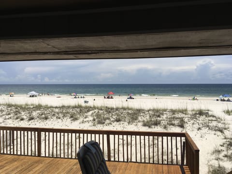 Beach nearby, sun loungers