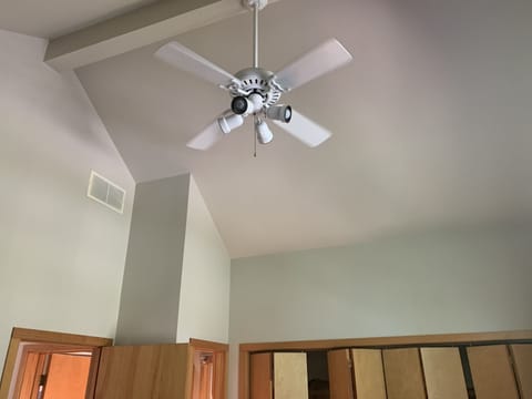 Upstairs Master Bedroom with Vaulted Ceilings