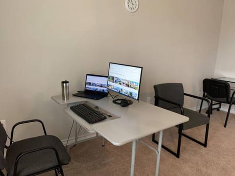 Office set up in upstairs spacious common area. Free highspeed internet