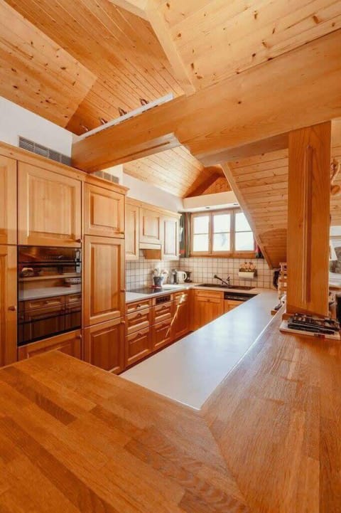 view from the kitchen bar table