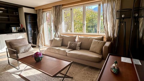 living room with open kitchen