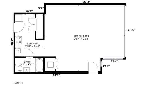 Floor plan of the home, helpful to plan your stay.