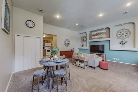 We have a smart television which you can use with your preferred streaming method