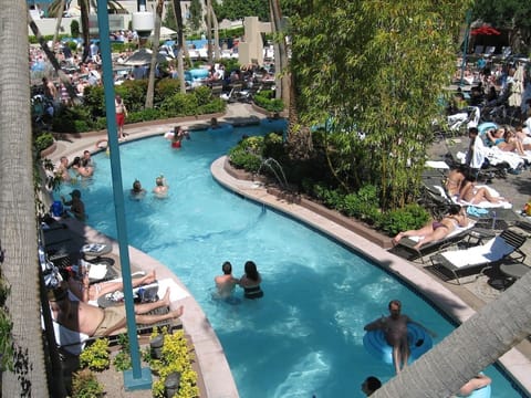 Indoor pool, outdoor pool