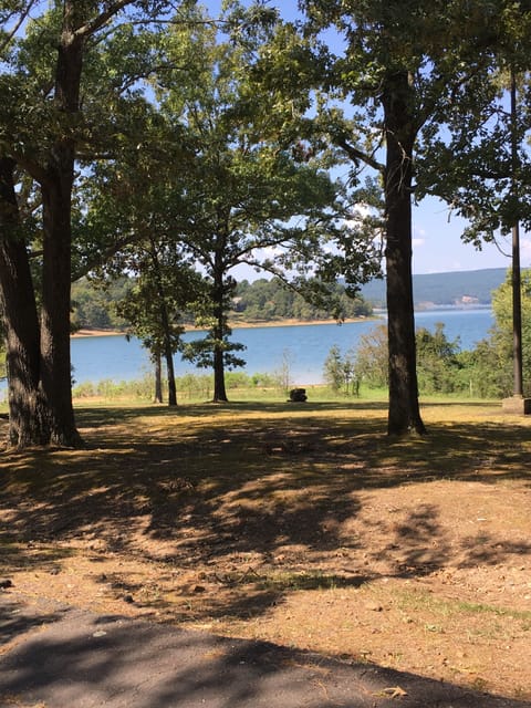 Just a short walk to the water