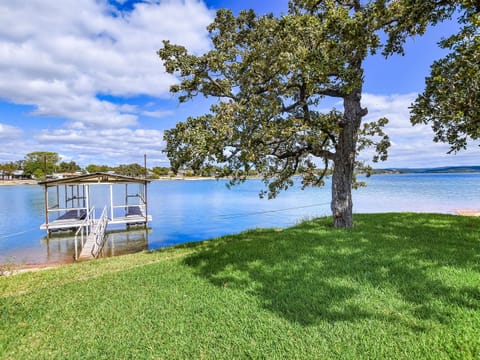 More lake views from the main house. This is your dock for playing, relaxing, and boating if you bring your boat or rent ours.