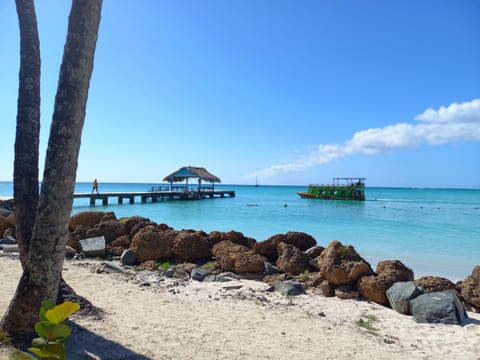 Beach nearby, sun loungers, beach towels