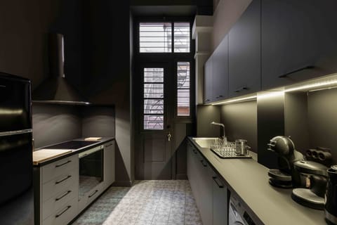 Kitchen with LED lighting