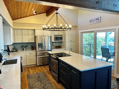 This beautiful, newly-renovated kitchen is the heart of the home!
