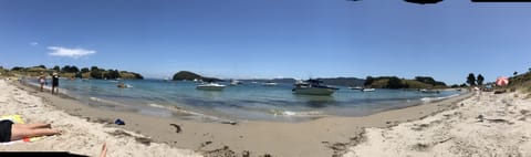 Beach nearby, sun loungers