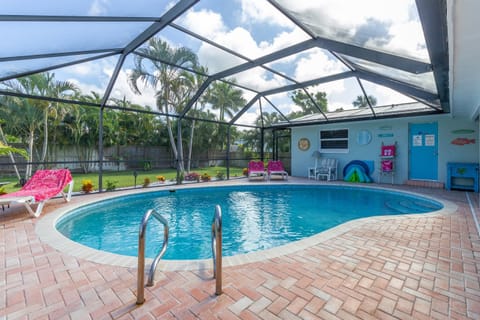 Enjoy the private screen enclosed heated pool