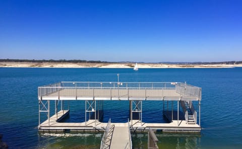 PRIVATE LAKE ACCESS W DAY MARINA BOAT DOC/TRAM