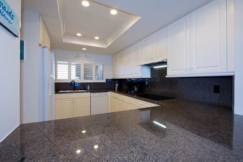 Kitchen with granite tops