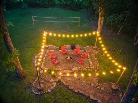 Ariel view of the fire pit area, courtesy of one of our wonderful guest.