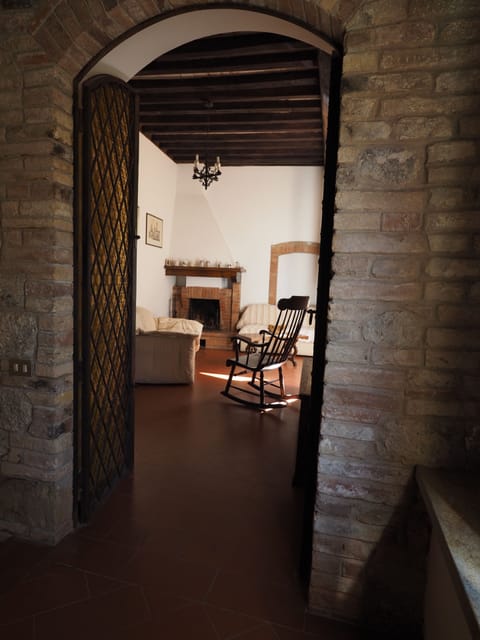 Fireplace, books