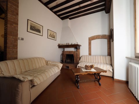 Fireplace, books