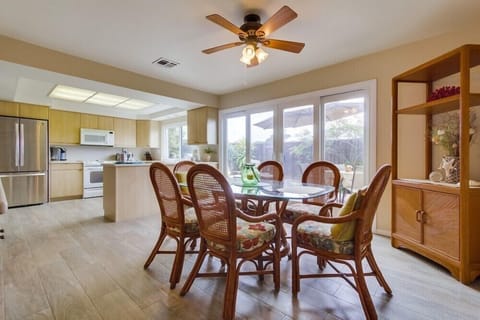 Dining area near kitchen