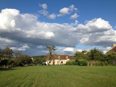 View of the house from the end of the garden.