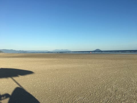 Beach nearby, sun loungers