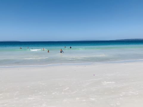 Beach nearby, sun loungers