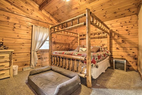 4 bedrooms, iron/ironing board, travel crib, internet