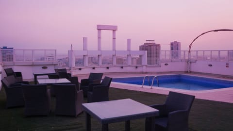 Indoor pool, outdoor pool