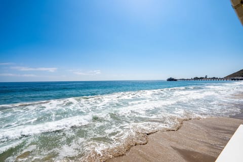 On the beach, beach towels