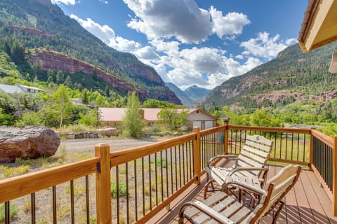 Ouray Vacation Rental | 3BR | 3BA | 2,300 Sq Ft | 1 Step to Access
