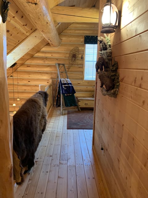 hallway in loft to bedroom #3