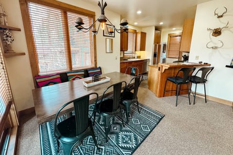 Large dining area with stunning views and tons of natural light