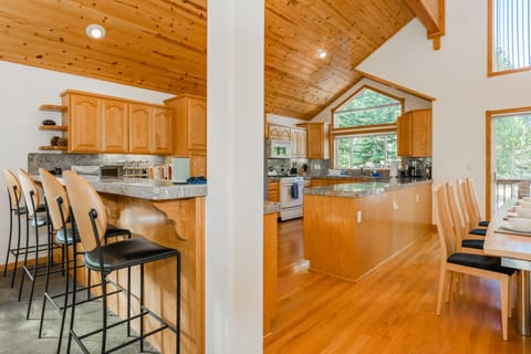 Dining Table, Open Kitchen, and Bar Top Complete with Amazon Alexa for Music
