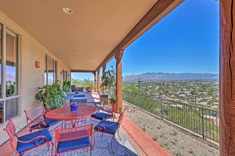 Enjoy panoramic views from this luxurious veranda!