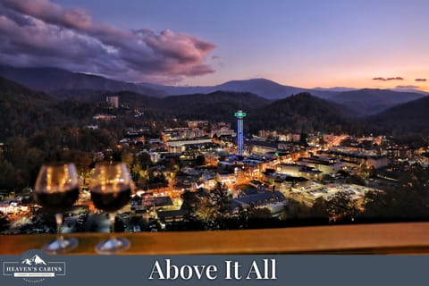 Unobstructed view of the city of Gatlinburg!