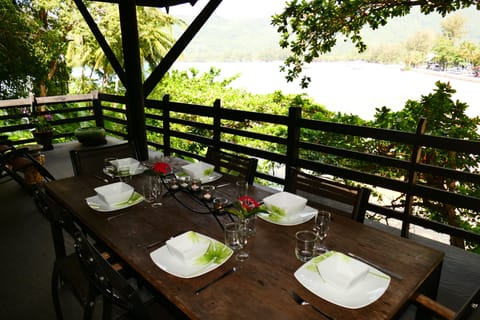 Stunning views over kamala Bay and beach from Terrace. Alfresco dining and BBQ.