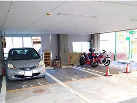 ・ Motorcycle parking lot
