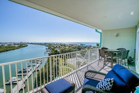 View of the Intracoastal from the private balcony.  Enjoy your morning coffee while watching the dolphins swim