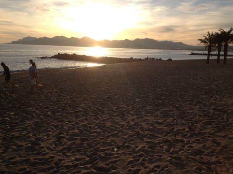 On the beach