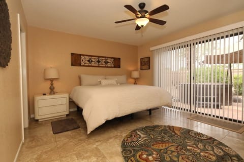 Master bedroom. Hot Tub is no longer on property. Hot Tub at Community Center.