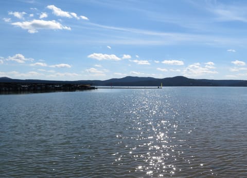 The Bay a 2 minute drive from the house. 