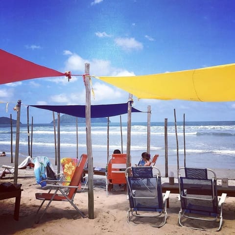 Beach nearby, sun loungers