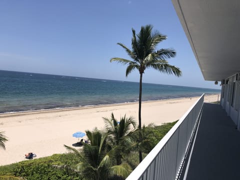 On the beach, sun loungers, beach towels