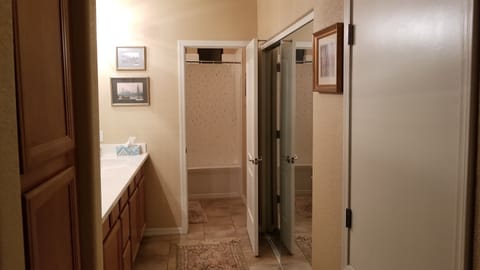 Combined shower/tub